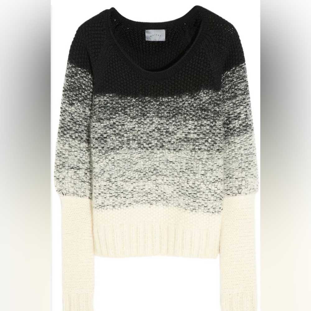MAIYET Degrade Chunky Mohair Knit Sweater